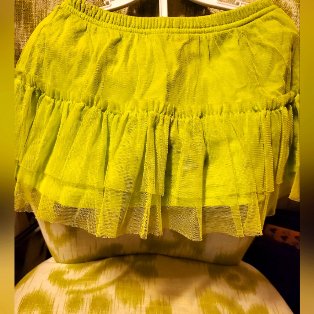 Lime Green Girls 4T Tutu Shorts